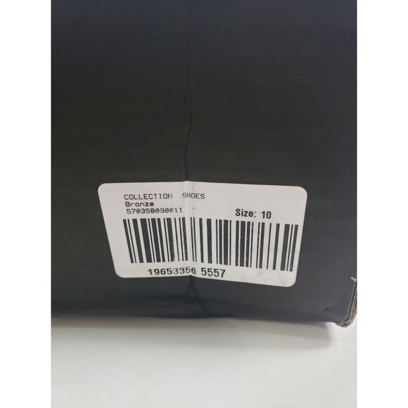 White House Black Market Sparkle Closed Toe Flats in Bronze - Size 10 - Picture 7 of 8